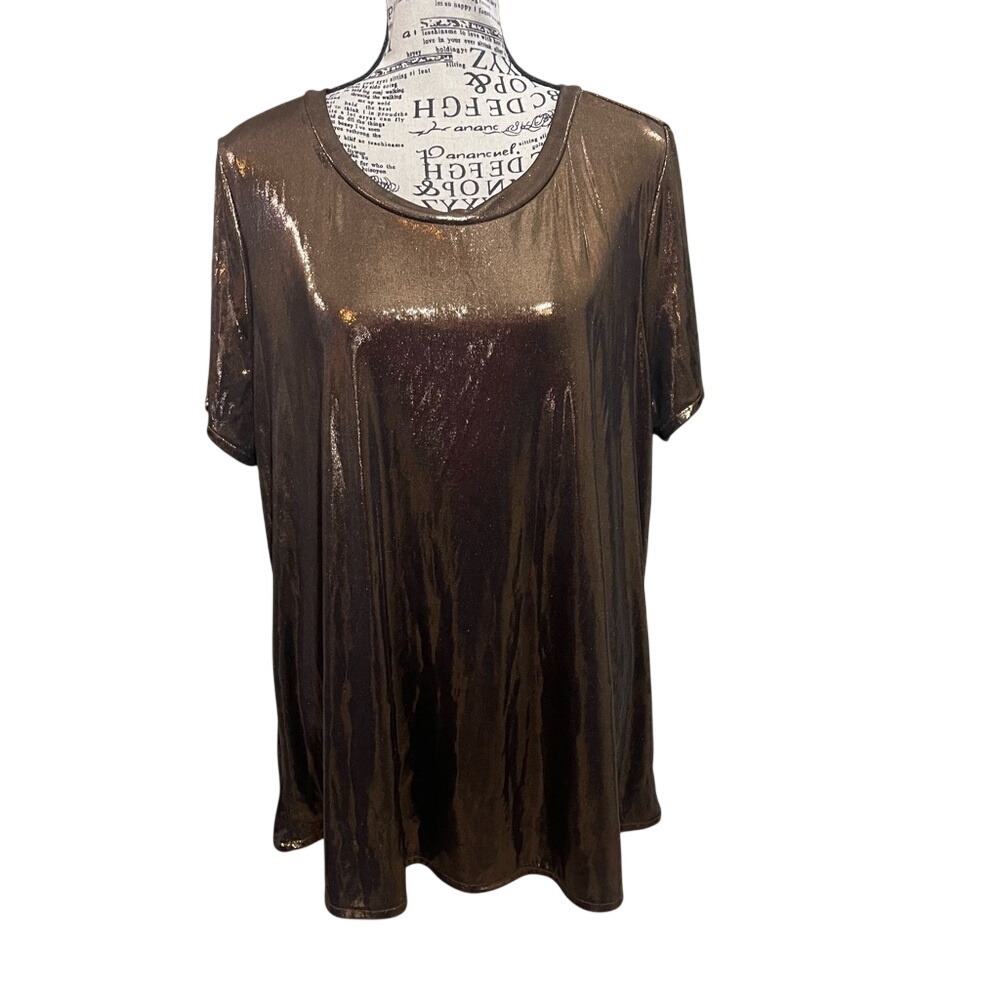 Shimmering Brown Women's Top